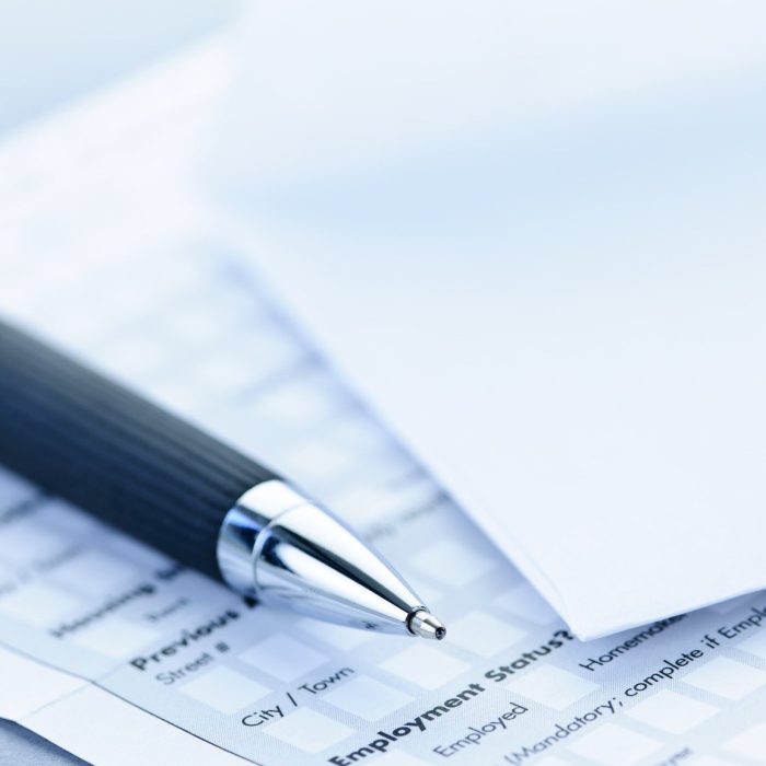 Financial application form