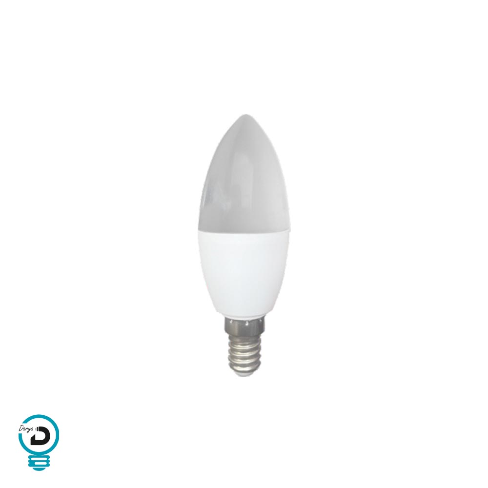 لامپ کندل ۸ وات مات با پایه E14 از برند پارس الکترونیک گلستان، مناسب برای لوستر، چراغ دیواری و دکوراسیون داخلی. نور ملایم، مصرف کم و طراحی زیبا. ارسال از فروشگاه دریالامپ.